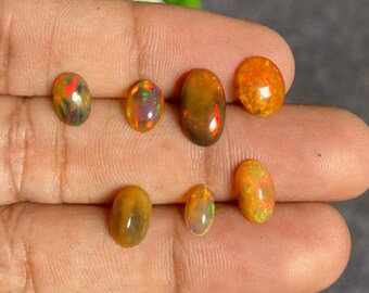 Natuurlijke Ethiopische opaal cabochons, Welo Fire-edelstenen