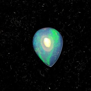 AAA+++ Natural Ethiopian Opal Gemstone with Flashy Fire Opal ,Loose Gemstone ,Shape-Pear ,Size-11.50X8.60 MM ,Carat-2.05 Approx ,Code-CG-86