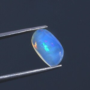 Ethiopian Welo Opal Slice: Faceted Fire Opal Crystal, 0.85 Carat