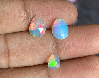 Gefacetteerde Ethiopische opaal cabochon natuurlijke Welo Fire-edelstenen