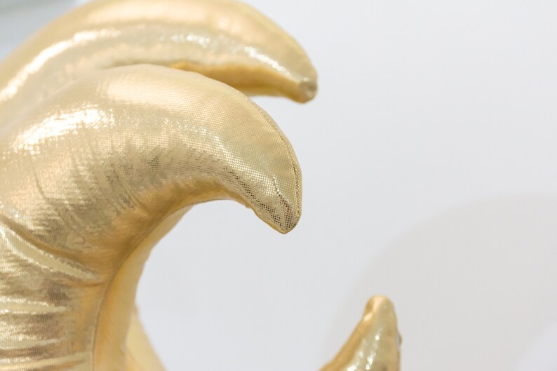 Gold Moon Pillow Half Moon Shaped Pillow Metallic Moon Etsy