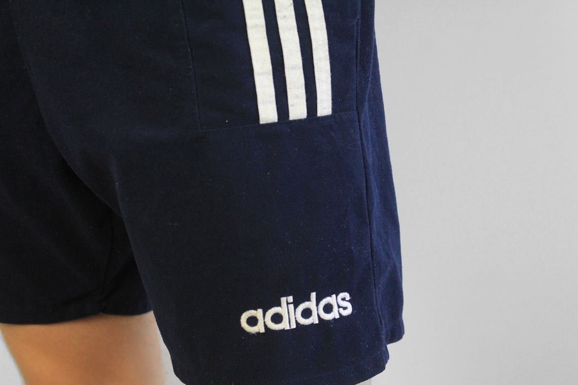 Vintage Adidas Shorts Navy Blue Size Men's L Sport Etsy