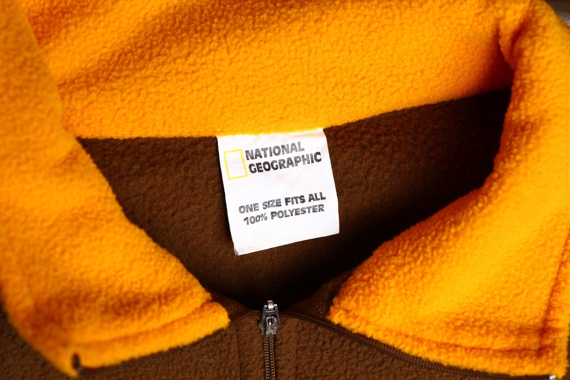 Vintage National Geographic 1/4 Zip fleece Size men's L | Etsy
