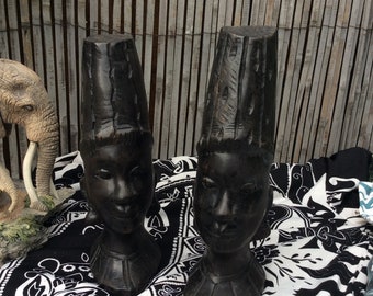 Vintage Ebony Busts - Etsy