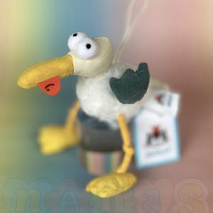 Dingly Dangly Selwyn Seagull Jellycat Plushie BNWT - Retired - Hard to Find - Vintage Tagged Toy - Very Rare - Unique Find