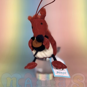 Dingly Dangly Cyril Squirrell Jellycat Plushie BNWT - Retired - Hard to Find - Vintage Tagged Toy - Very Rare Find