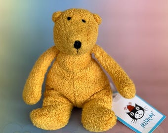 Baby Junglie Bunglie Yellow Bear Jellycat Plushie BNWT - Retired - Hard to Find - Vintage Tagged Toy