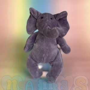 Tiny Squidgikins Elephant Jellycat Plushie VGUC - Retired - Hard to Find