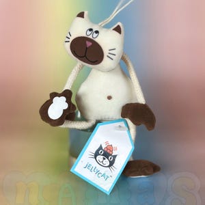 Dingly Dangly Kitty Kat Kitten Jellycat Plushie BNWT - Retired - Hard to Find - Vintage Tagged Toy - Very Rare Find