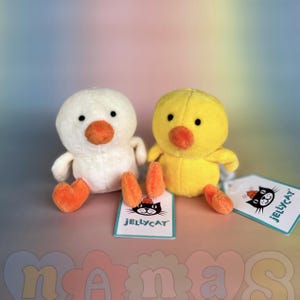 Set of 2 Cheeky Chick Jellycat Plushie BNWT - Retired - Hard to Find - Vintage Tagged Toy - Very Rare Find