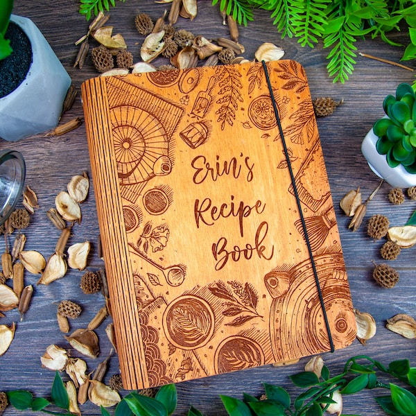 Personalized Recipe Book, Mom blank recipe book, Recipe Journal, Custom Blank Cookbook, Personalized Family