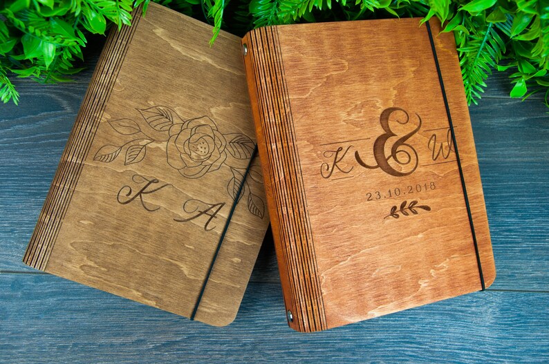 Wedding Guest Book Wood Guest Book Guest Bookpersonalized Etsy