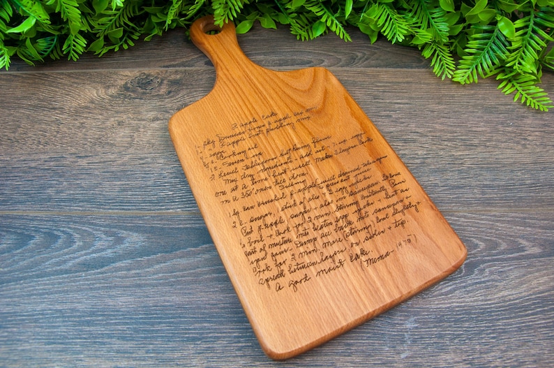 Recipe Cutting Board Mothers Day Gift Gift for Her Personalized Gift Kitchen Decor Custom Cutting Board Birthday Personalize Cutting Board image 10