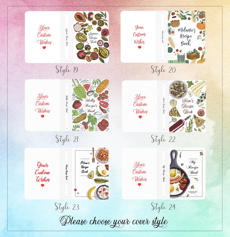 Personalized Wooden Recipe Book Binder Custom Journal Cookbook Etsy
