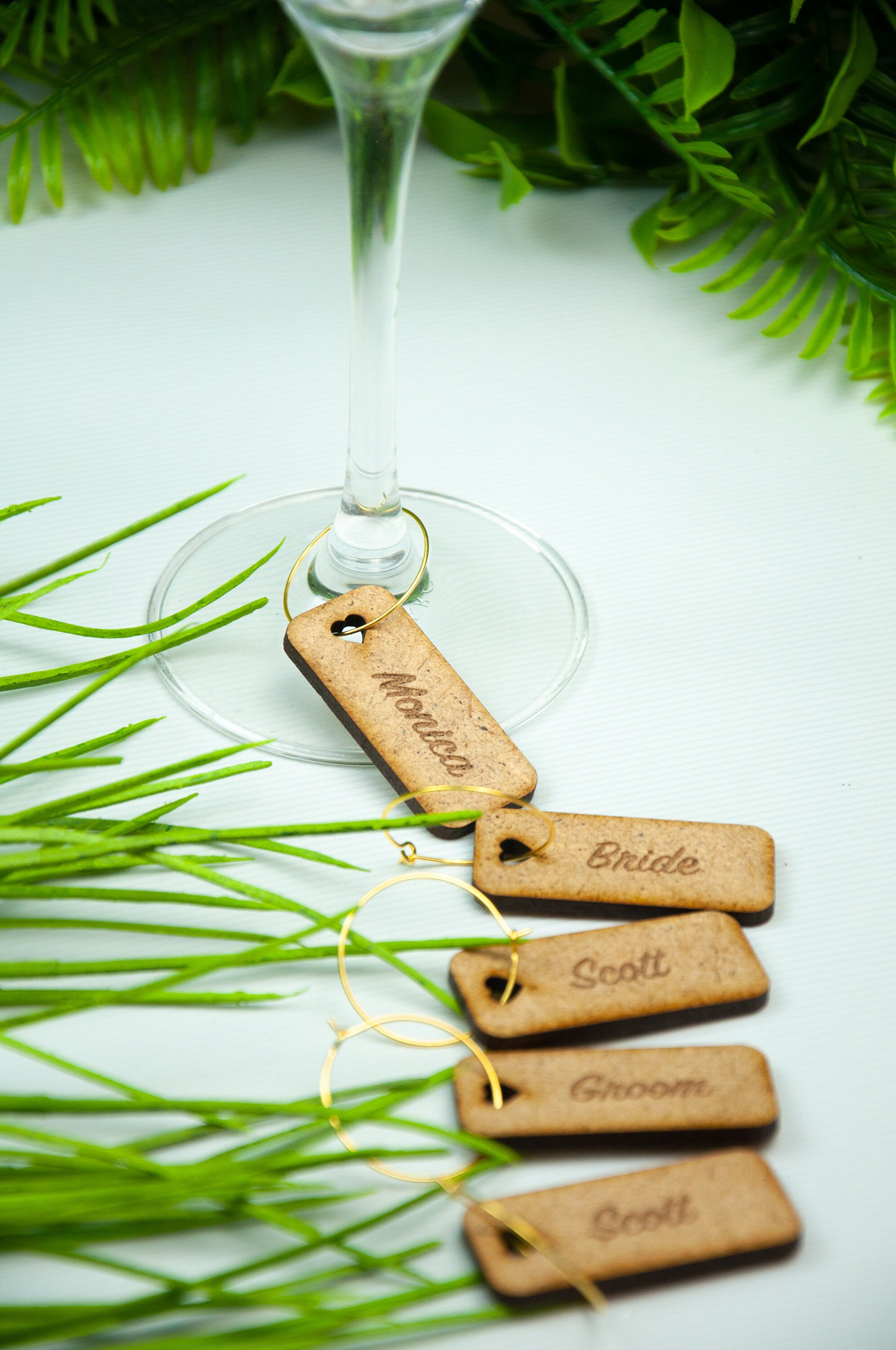 Personalized Wine Glass Charm Custom Name Gift Tags Wedding Etsy UK