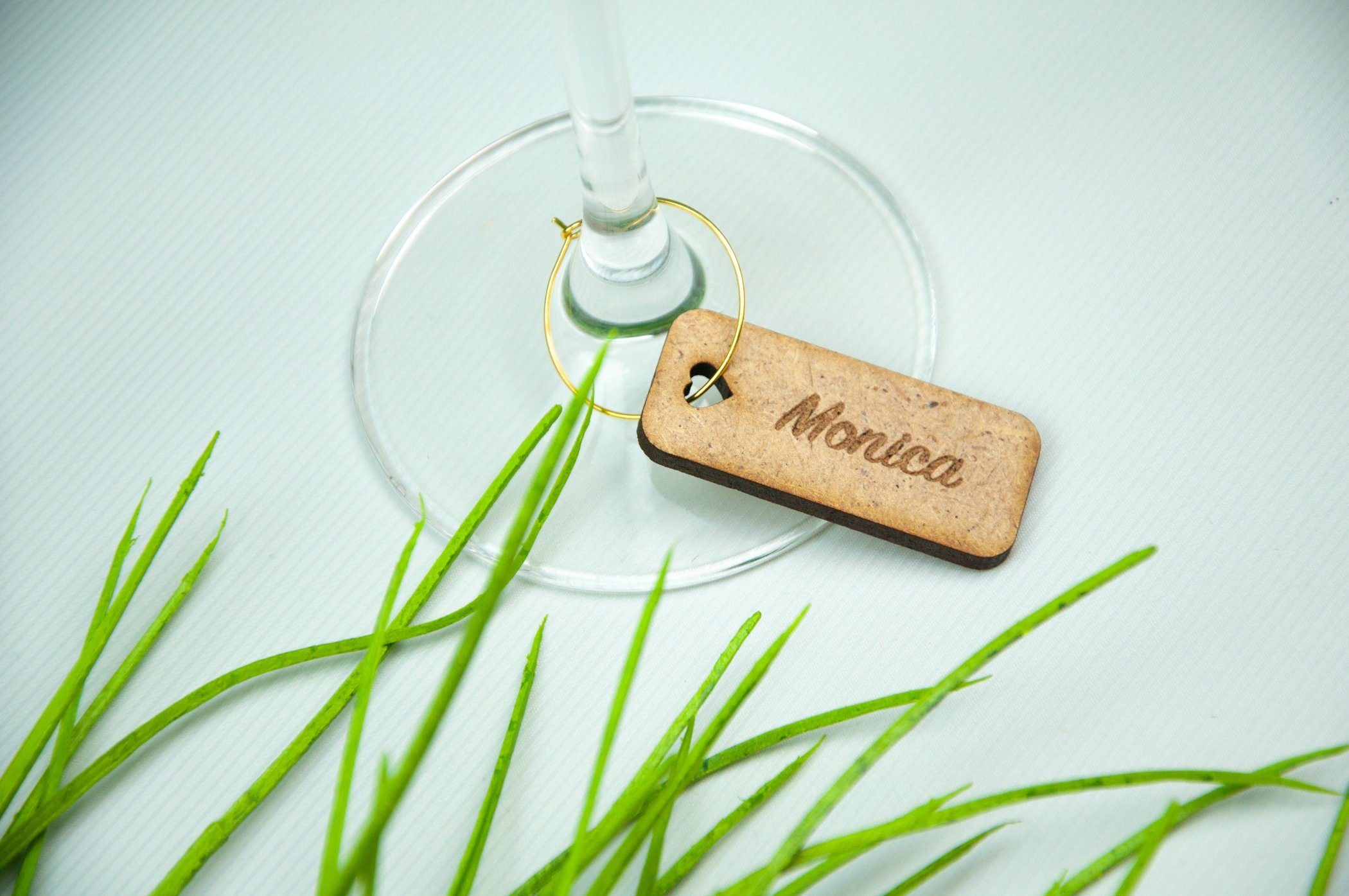 Personalized Wine Glass Charm Custom Name Gift Tags Wedding Etsy