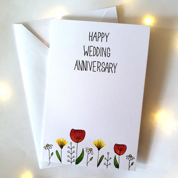 Happy Anniversary Floral Card Happy Anniversary Floral Card