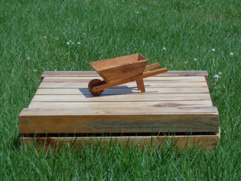 Wooden Wheelbarrow Ornament/Kids Toys Etsy