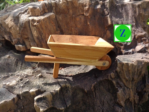 kids wooden wheelbarrow