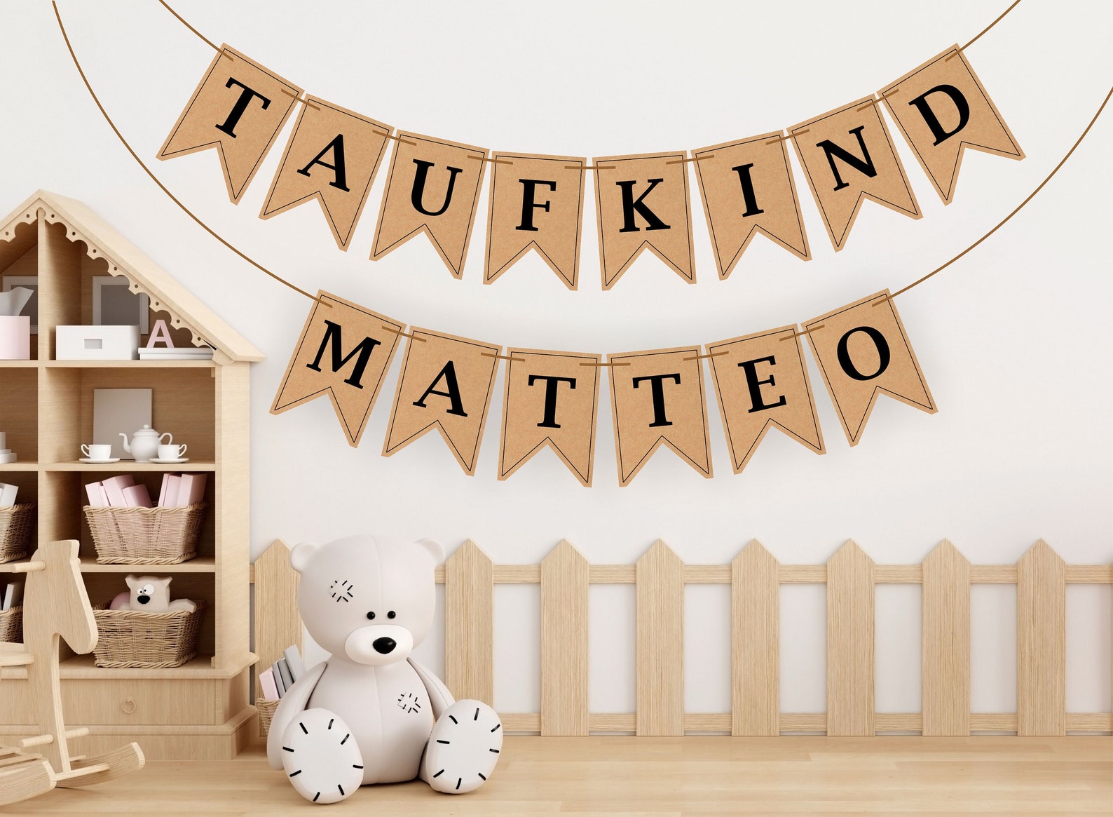 Figur In Der Bettelstudent 5 Buchst Girlande zur Taufe Deko zur Taufe - Etsy.de