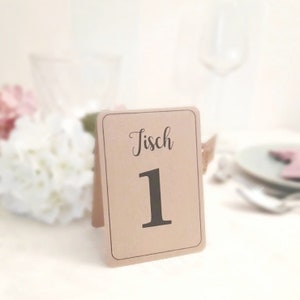 Tischnummern 1-12 Hochzeit Nummer Tischschild Platzkarte Schild Tischnummer