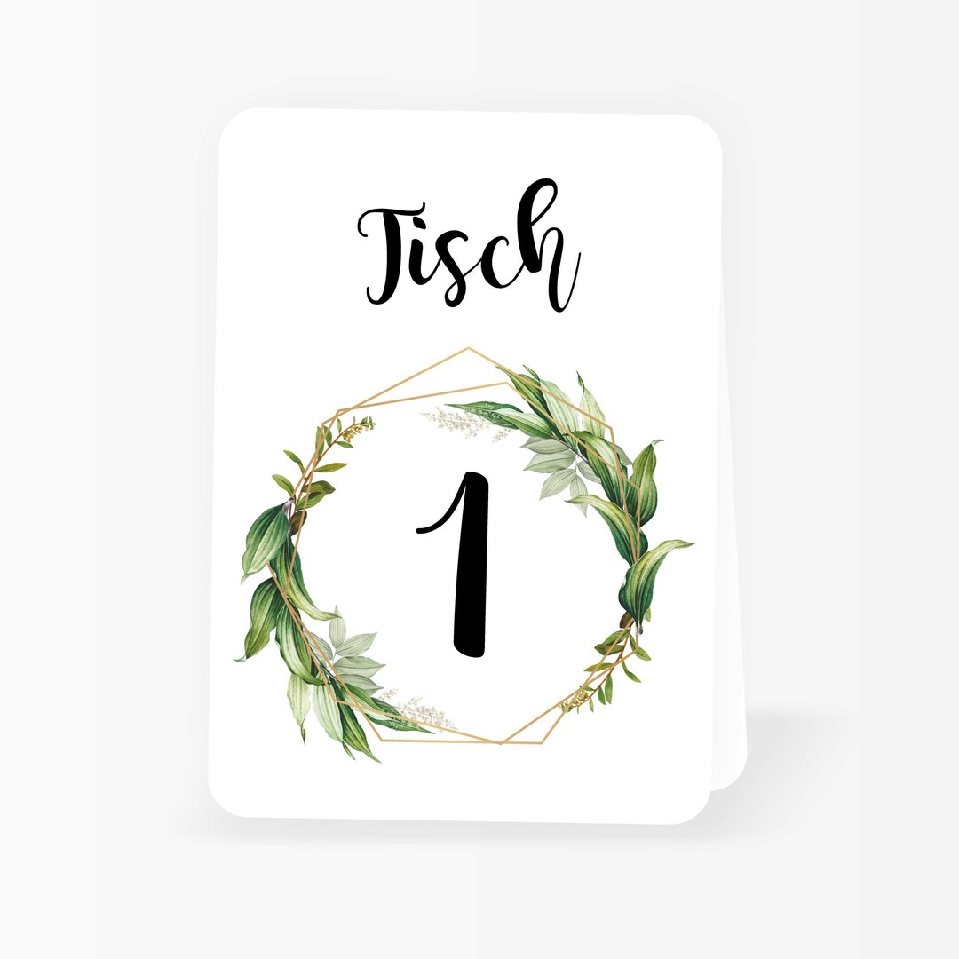 Table Numbers Place Cards Wedding Number Table Sign Place Card Sign