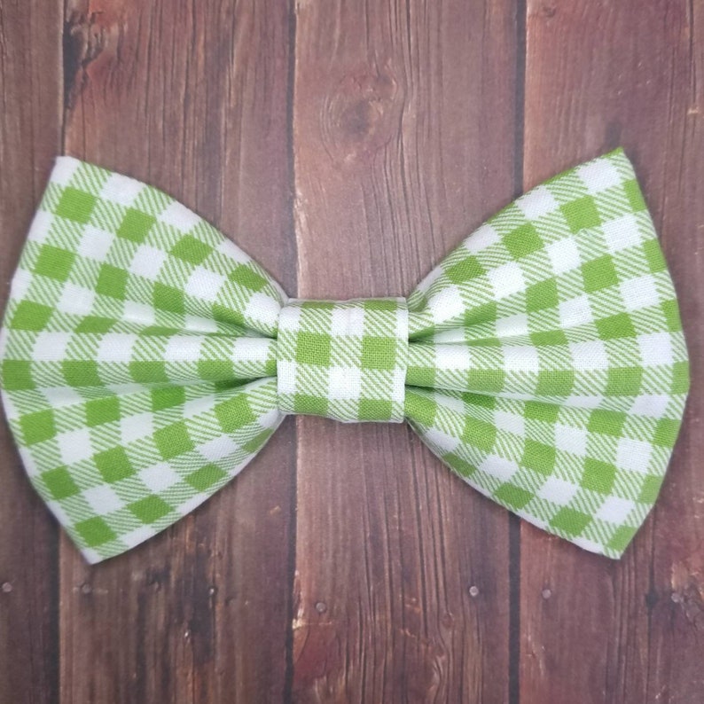 dog bow Light green dog bow green plaid dog bow neck neckwear boy dog bow plaid dog bow dog accessories dog bow tie