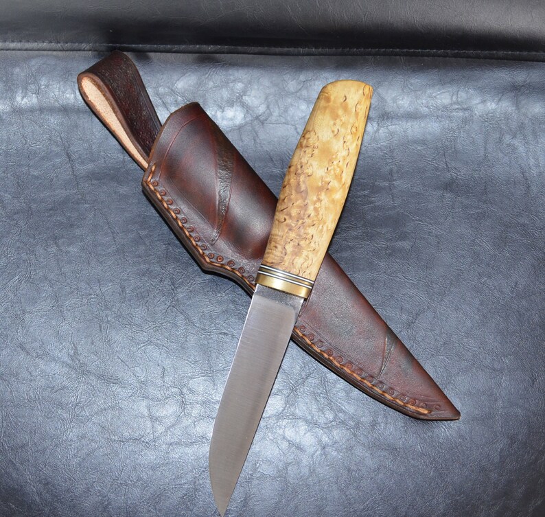Handmade knife puukko knife edc knife bushcraft knife Etsy