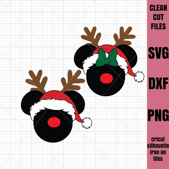 Download Mickey SVG Christmas Svg Disney svg Reindeer svg Minnie ...