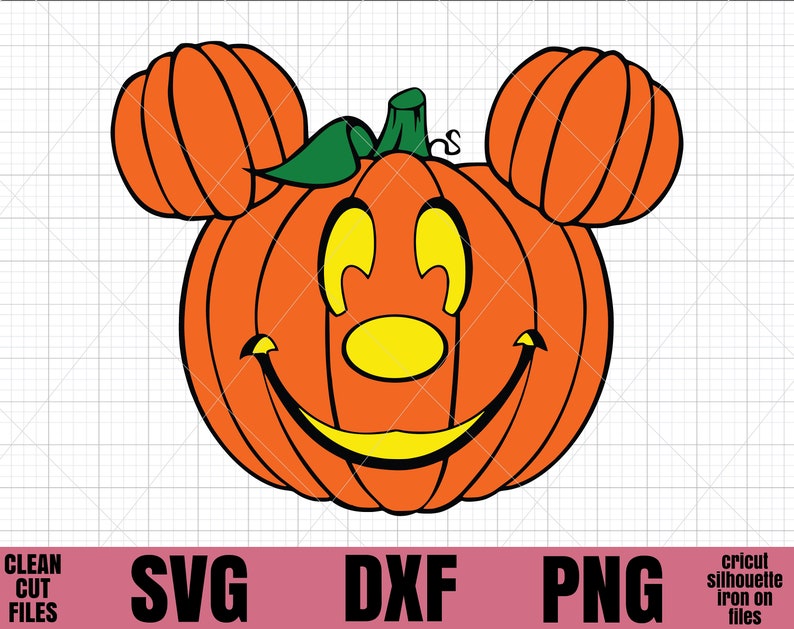 Download Mickey Face Halloween SVG Mickey Pumpkin SVG File Cricut ...