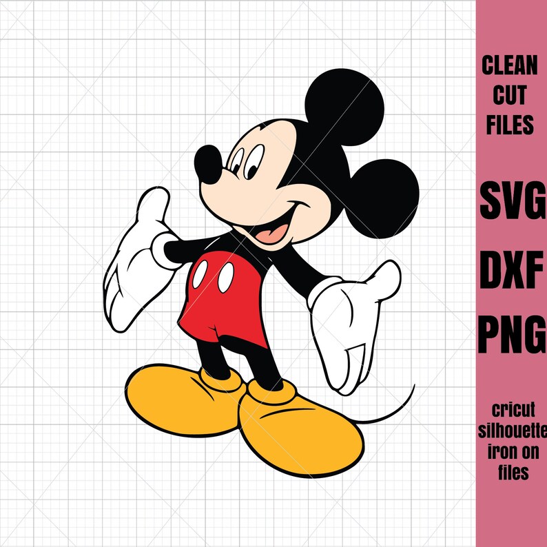 Download Free Mickey Svg Mickey Standing Svg Christmas Svg Minnie Svg File Etsy SVG DXF Cut File