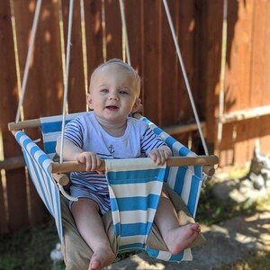 Wooden rope tree baby swing outdoor and indoor, Handmade Tree Wooden Baby Swing