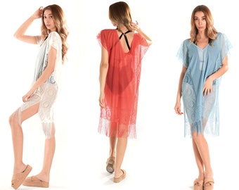 Women's Beachwear Dress Beach Cover Up Diana Swimsuit Summer Bikini Swimwear Cover-up Pareo Beach Dress by INGODI