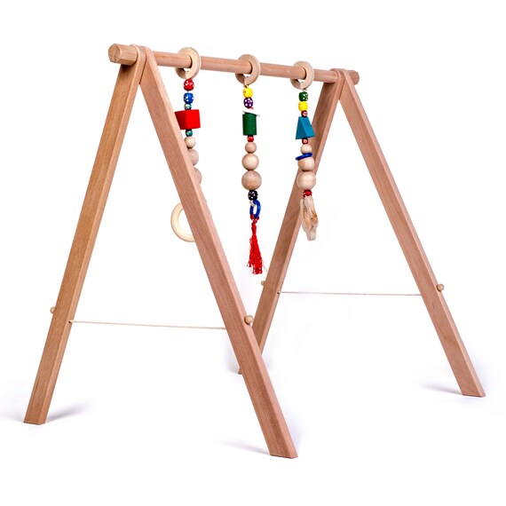 wooden play gym toys