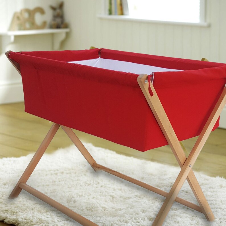 Lotus Wooden Baby Cradle Bed Porch Swing Hammock With Wood Stand Indoor Or Outdoor