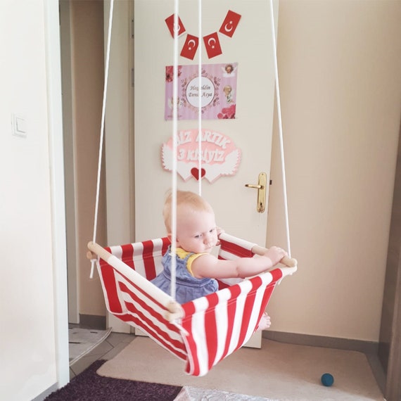 Wooden rope tree baby swing outdoor and indoor Svava Wooden Baby Swing