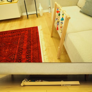 wooden baby floor mobile