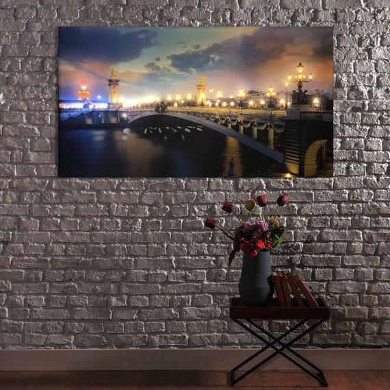 Flashing Light Up Canvas Print Bridge On Wall - Led Light Up Wall Art Flashing Light Up Canvas Print Bridge On Wall - Led Light Up Wall Art