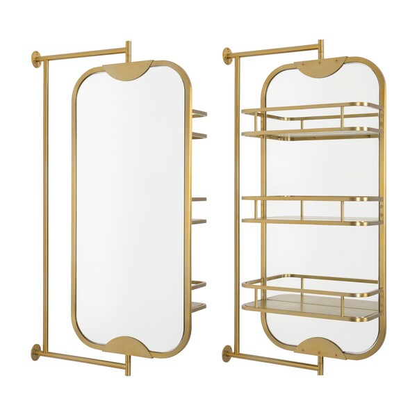 Bathroom Mirror With Shelf Etsy