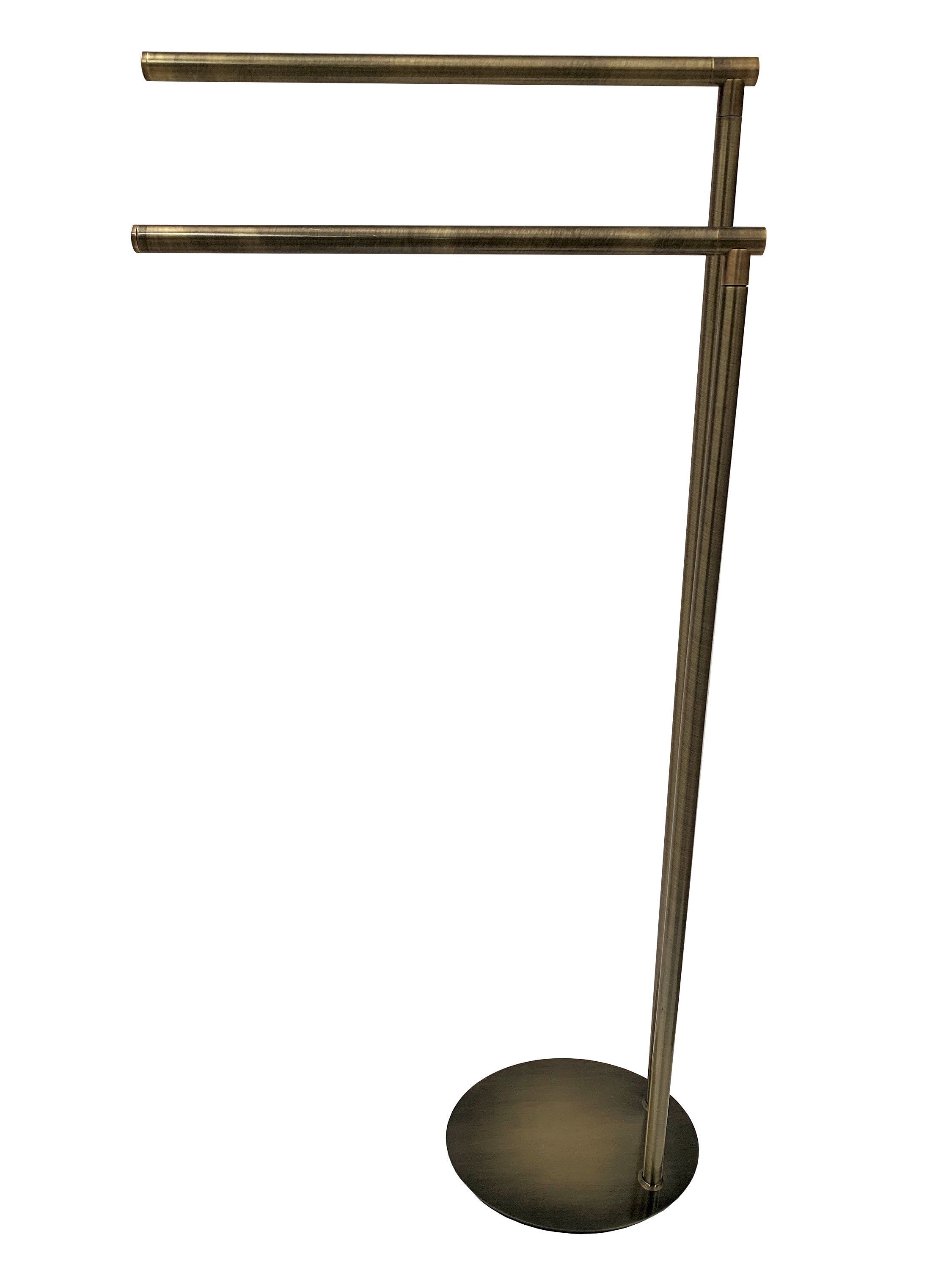Towel Bar 2 Arms Free Standing Gold Polished / Antique Etsy