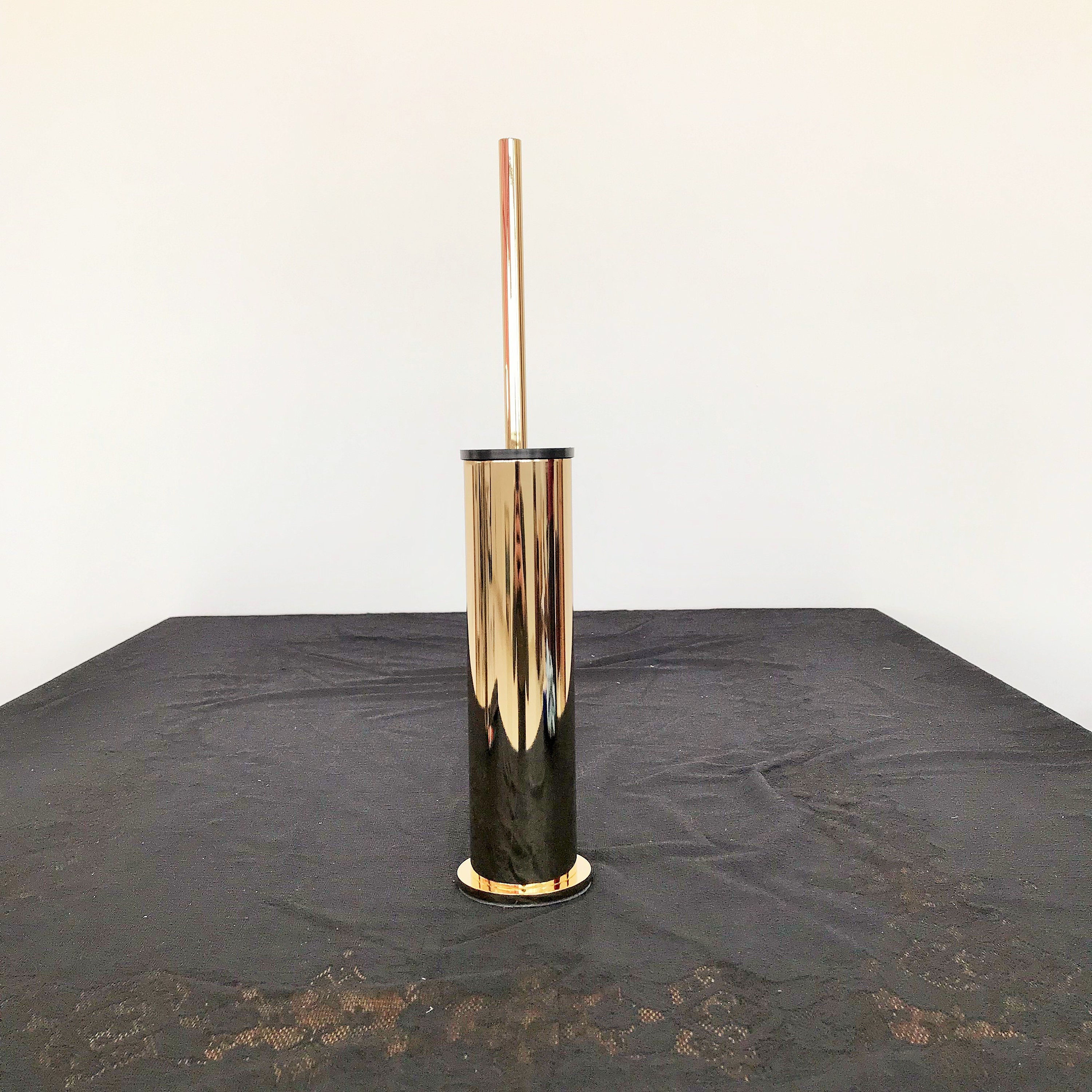 Toilet Brush Holder Free Standing Gold PolishedUnlacquered Etsy