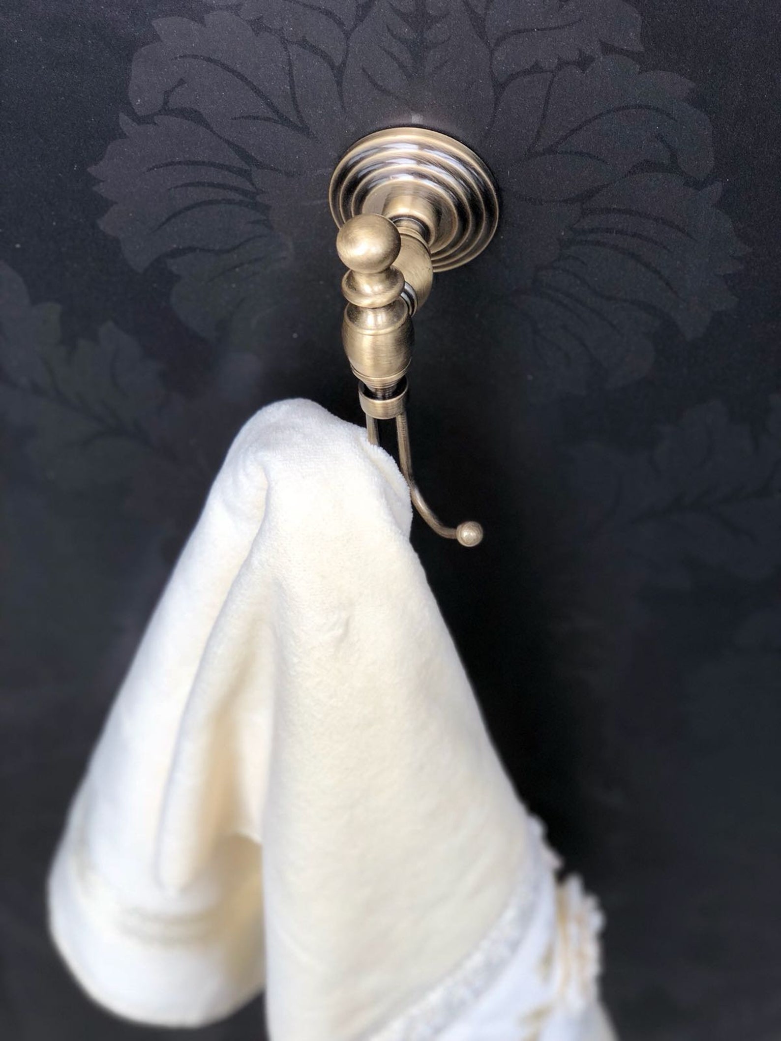 Towel Holder 2 hooksBrassGold Polished Antique BrassMulti Etsy