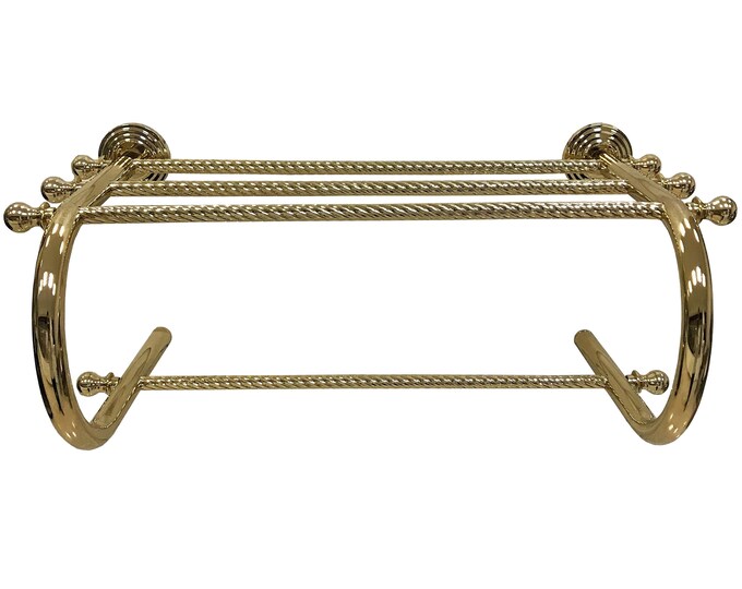 Hotel Towel Rack With Railgold Polished Antique Brasstowel Etsy UK