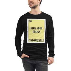 Custom Loteria Shirt - Pick the Design and Text! - Unisex Long Sleeve Tee
