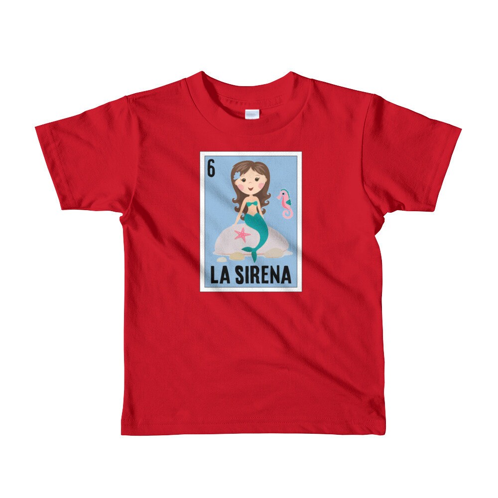 Loteria Shirts for Kids La Sirena Loteria Tshirt Etsy