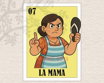 Lotería de La Mamá PNG PDF - Impresión digital de la Lotería Mexicana de Mamá - Archivo digital