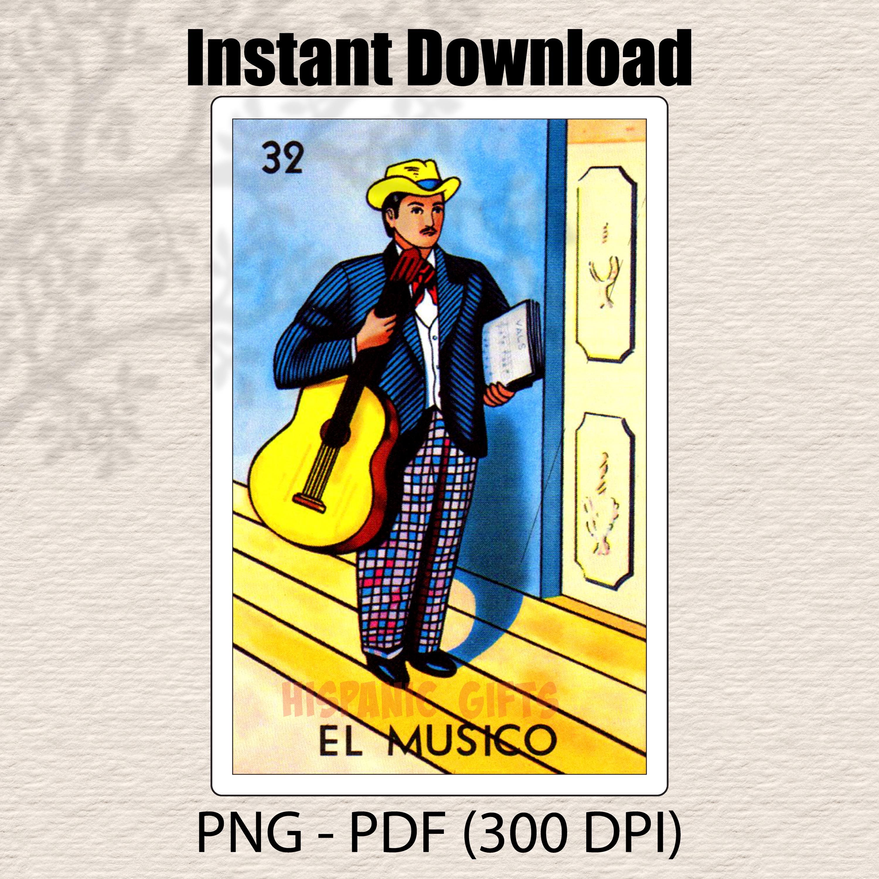 El Musico Loteria - Etsy El Musico Loteria - Etsy