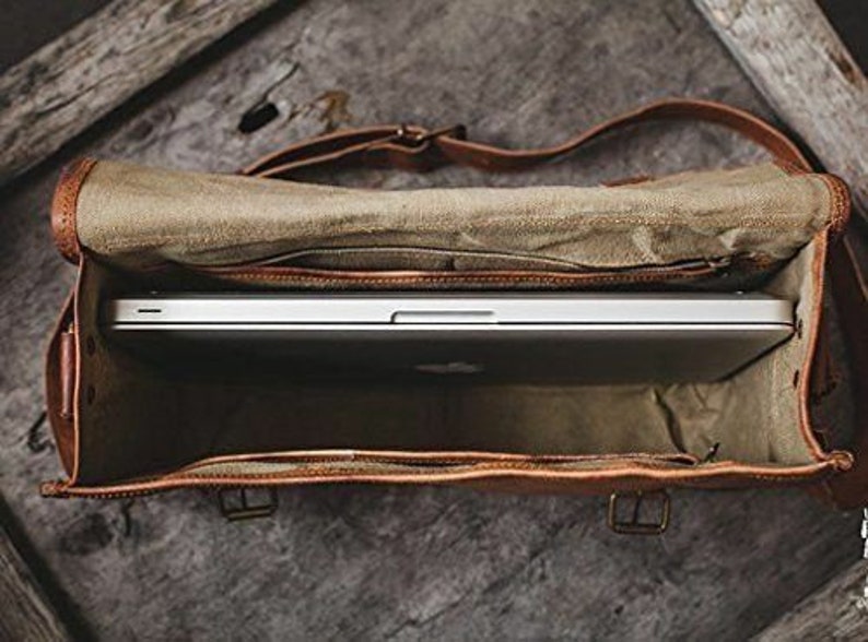 New Men/'s S to XL Leather Handbag Brown Briefcase Shoulder Bag Messenger Bag