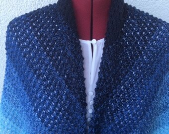 Receta de tejido para chal triangular – Mar Báltico -