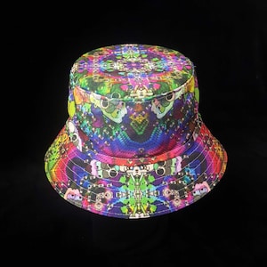 Geometric Psychedelic Festival Bucket Hat | SHRINE